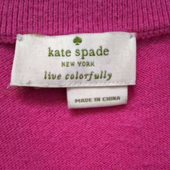 kate spade Barbie Pink Bejeweled Collar Short Sleeve Top - Picture 7 of 8
